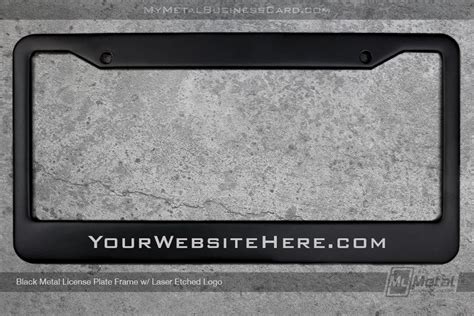 laser etched black metal license plate bracket|Custom Personalized Stainless Steel License Plate .